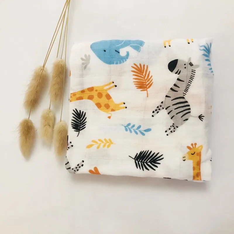 Buen valor Manta de muselina para bebé recién nacido, edredón de algodón de bambú, paños de alimentación para eructar, toalla, paños para bebé, 60x60cm RLwqeKnxRgl