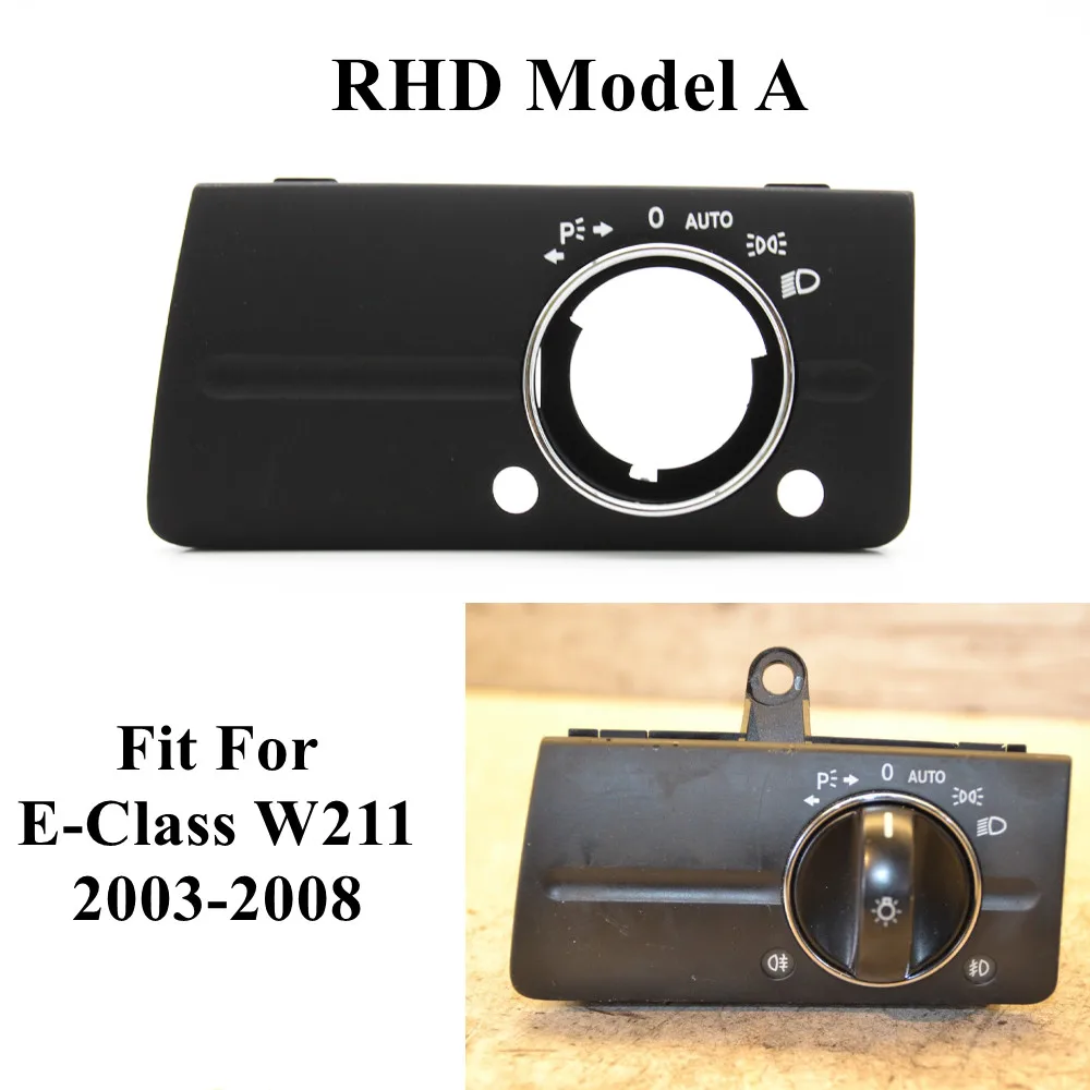 Dashboard Head Lamp Headlight Switch Cover Trim RHD For Mercedes Benz W211 E Class320 350 550 2003-2008 car interior trim dashboard lamp switch cover