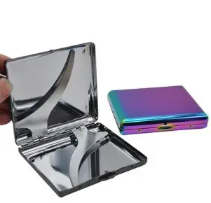 Металлический портсигар модный мужской держатель для табака компактный чехол контейнер подарочная коробка