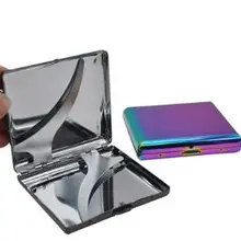 Металлический портсигар модный мужской держатель для табака компактный чехол контейнер подарочная коробка