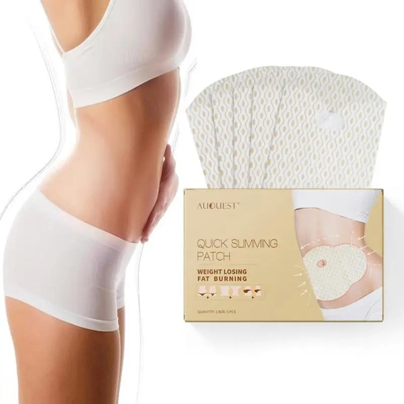 5Pcs/1Set Quick Slimming Patch Health Belly Abdomen Navel Fat Burn Thin Lose Weight Anti-Obesity Adhesive Slim Skin Care Tool