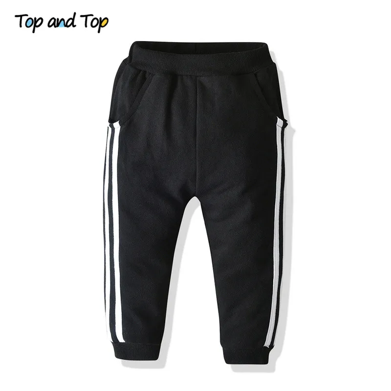 Top and Top Spring Autumn Boys Girls Clothing Set Long Sleeve Zipper Sweatshirt Coat+Trousers Striped Sport Suit 2Pcs Tracksuit