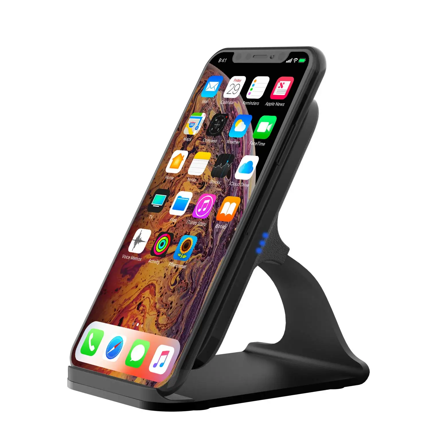 

7.5W 10W Fast Wireless Charger Aluminium Stand, 7.5W Fast Charging for iPhone 10W Highly Working for Samsung and Qi Devices