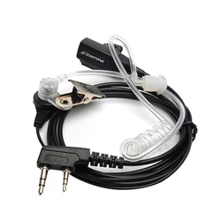 Zastone Walkie Talkie Air Acoustic Tube Earpiece with PTT Function (1pcs TK headset)