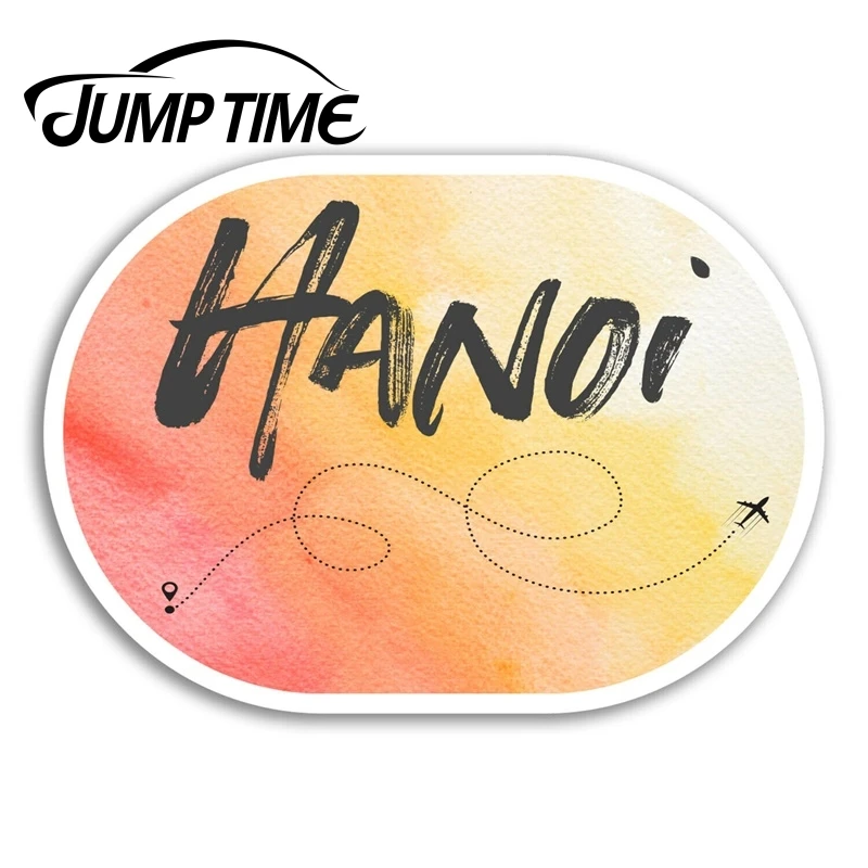 Jump Time Hanoi Vinyl Stickers Vietnam Fun Travel Sticker Luggage Laptop Waterproof Car Decal Window Bumper Auto Accessories | Автомобили