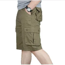 Мужские шорты Карго, летние, модные, армейские, военные, тактические, мужские шорты, повседневные, с несколькими карманами, мужские мешковатые брюки размера плюс 42, 44, 46