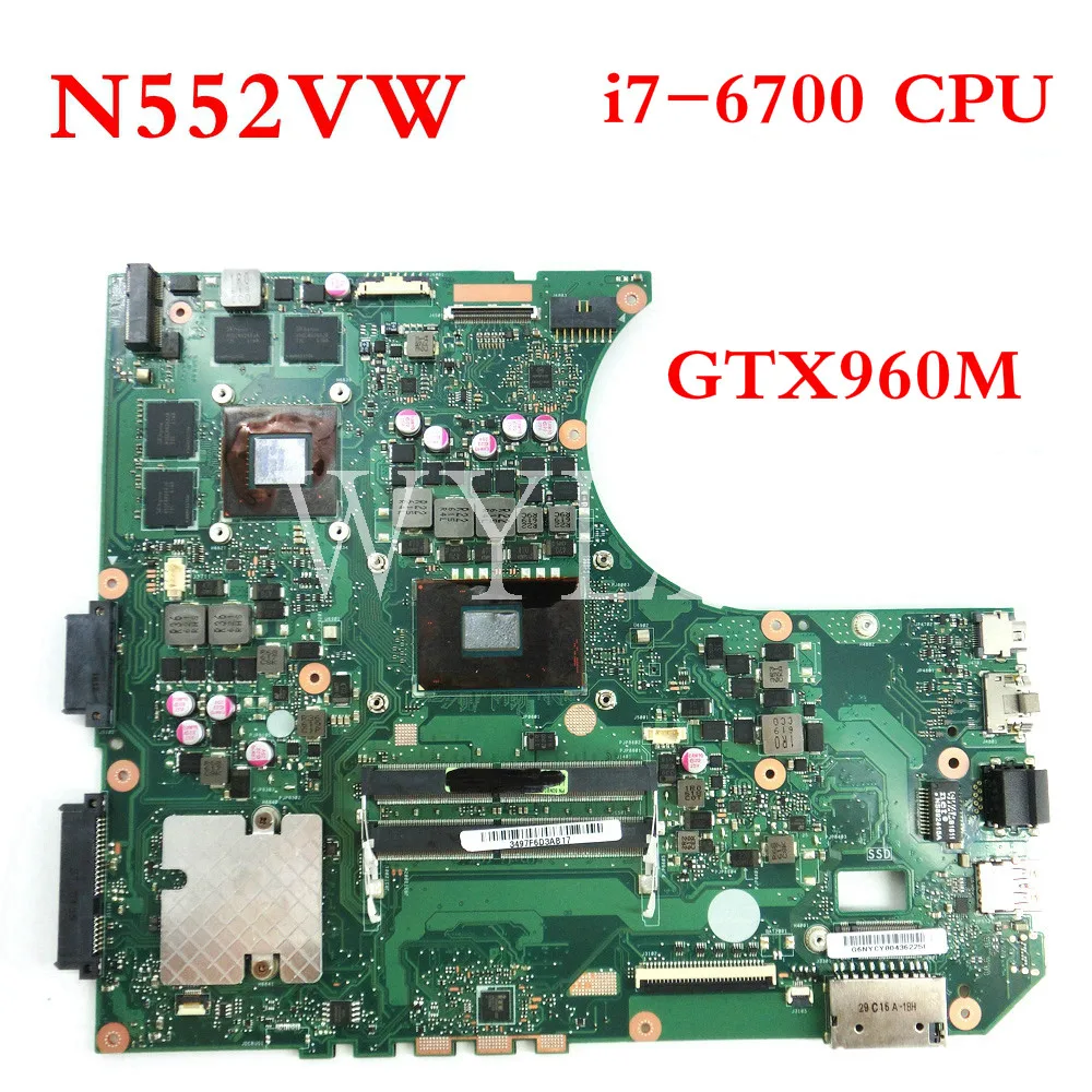 Материнская плата N552VW i7 6700CPU GTX960M видеокарта ASUS N552V N552 N552VX тест материнской платы