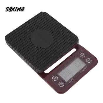 

With Scale Tray 5KG Kitchen Coffee Electronic Weighing Precision Weight Weighing Baking Bar Food Timing Coffee Electronic Scale