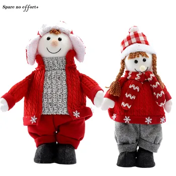 

Doll Christmas Decorations Boys Girls Dolls Gifts House Christmas Ornaments Desktop Christmas Tree New Year's Eve Decorations
