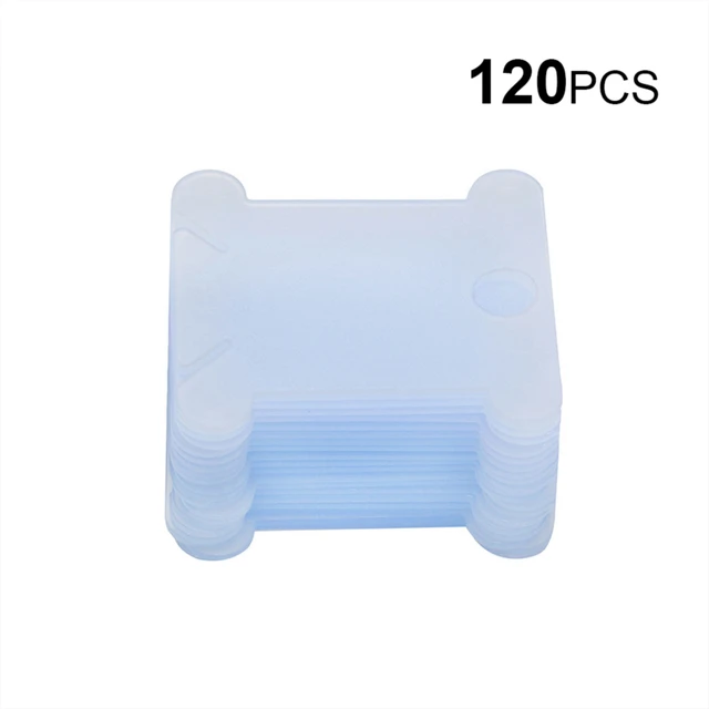 120PCS/Set Plastic Bobbins Floss Set Spool Thread Card Embroidery Floss DIY  Stitch Organizer Holder Sewing Tools - AliExpress