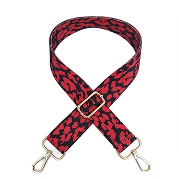 

New Nylon Bag Strap Handbag Belt Wide Shoulder Bag Strap Leopard Replacement Bag Part Accessories Adjustable Belt For Bags 125cm