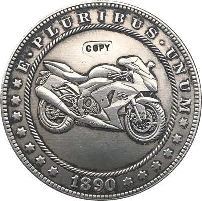 Хобо Никель 1890-CC сша Морган долларовая Монета КОПИЯ Тип 138