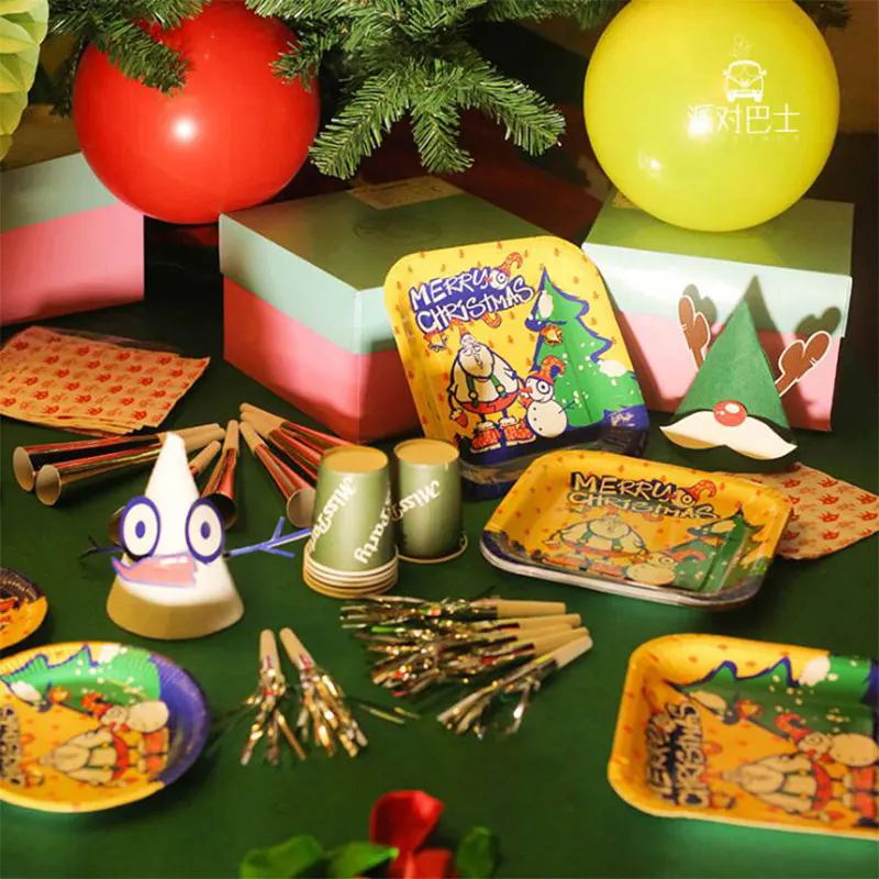 50pcs New Little Fresh Theme Birthday Party Decorations kids Disposable Tableware Birthday Party Decorations Supplies