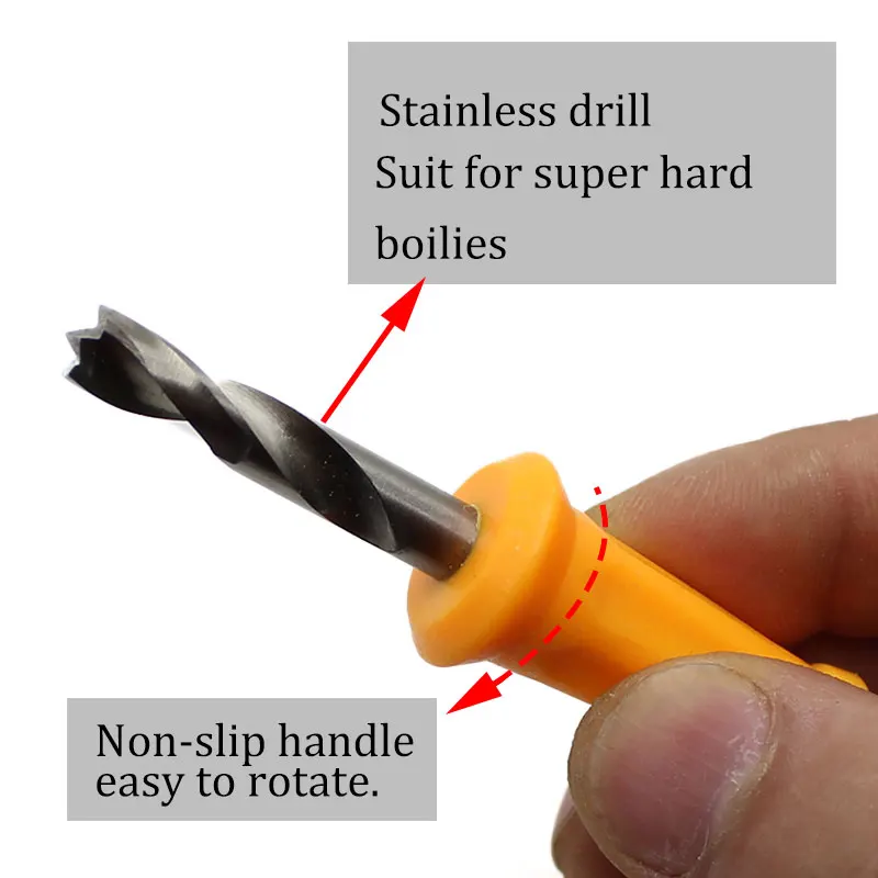 6mm/8mm Karpfen Angeln Werkzeuge Kork Ball Punch Loch Werkzeuge Edelstahl Bohrer Karpfen Köder Corer Fit korken Stick Angeln Zubehör Tackle – Detail 3