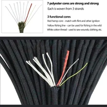 Новинка 550 4 мм веревка 10 нитей аварийный набор для выживания Многофункциональный Открытый EDC парашютный шнур веревка скалолазание инструменты