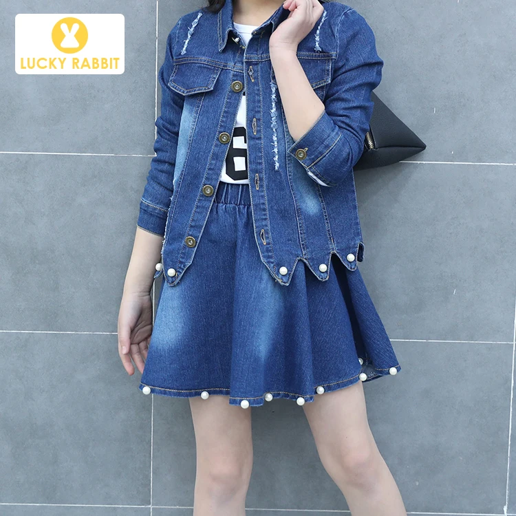 2019 Newest Teen Girls Spring Autumn Denim Cowboy Outerwear Cowgirl Coat Single Jacket | Детская одежда и обувь