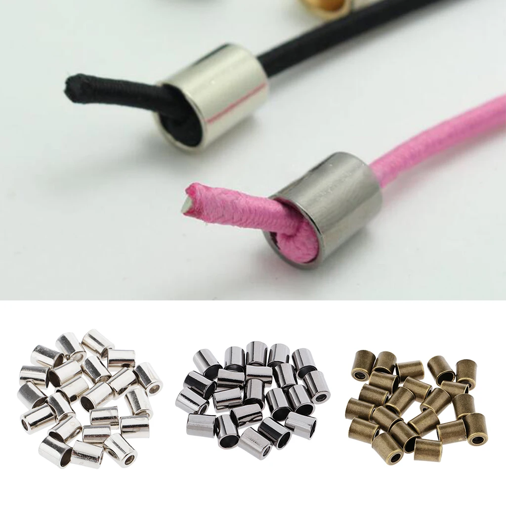 20Pcs Metal Bell Drawstring Rope End Cord Stopper Paracord Lock | Дом и сад