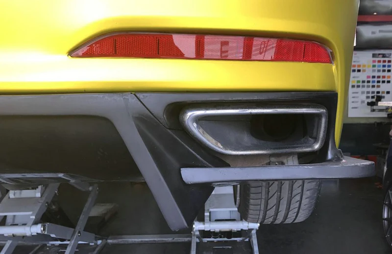 Автомобильные аксессуары для hyundai 15 Genesis Sedan DH G80 K-style углеродного волокна задний диффузор глянцевая отделка бампер набор сплиттеров отделка