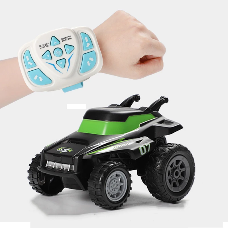 RC Cars 2CH 2.4G Watch Control Electric Radio Remote Stunt Vehicle 360° Rotation Control RC Car Gift Toys for Children