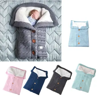 

Newborn Baby Winter Warm Sleeping Bags Infant Thick Swaddle Wrap Toddler Blanket