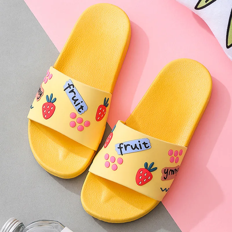 Slippers Women's Summer Cute Cartoon Couple's Home Indoor Non-Slip Bath Slippers Slippers Men Home Slippers for Men Shoes Men