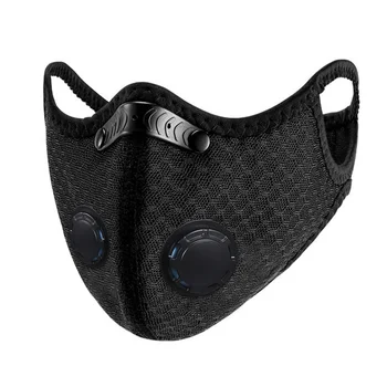 

1/2PCS Double Valve Mask For Men & Women Reusable Cotton Air Filter Mask With Breathing Valve For Anti-Dust Pollen