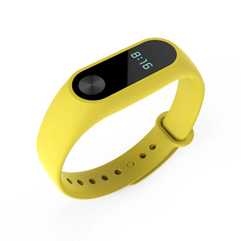 Цвет: желтый Для Xiaomi mi Band 2 спортивный ремешок для часов Силиконовый ремешок для Xiaomi mi Band 2 аксессуары браслет mi band ремешок - Цвет: Цвет: желтый