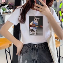 Best Offers Women's T-shirt () Print T-shirt Clothes White TShirt Harajuku Graphic T-shirt Fashion   Landscape T-shirt Female