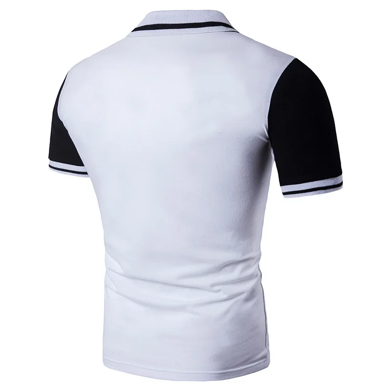 ZOGAA, мужская рубашка поло с коротким рукавом, черная, белая, облегающая, повседневная, Мужская рубашка поло, летняя, дышащая, мужская рубашка Поло