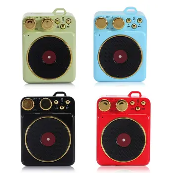 

T10 Bluetooth 5.0 Speaker Mini Retro Phonograph Stereo Sound Wireless Speaker