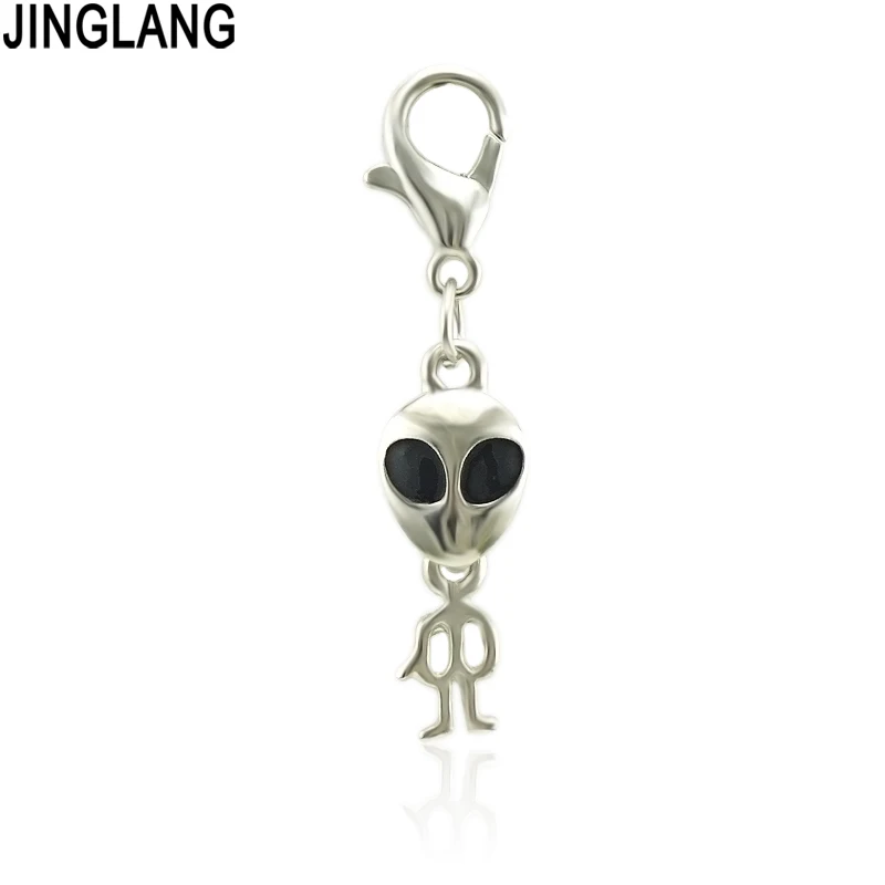 

Подвески JINGLANG, подвески в виде инопланетянина, сделай сам, искусственная фурнитура, ювелирные изделия для браслета, 50 шт.