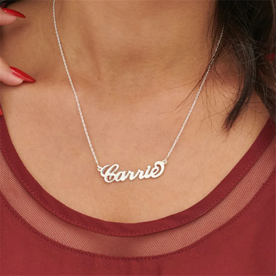 Logo Choker Pendant Necklaces Women 