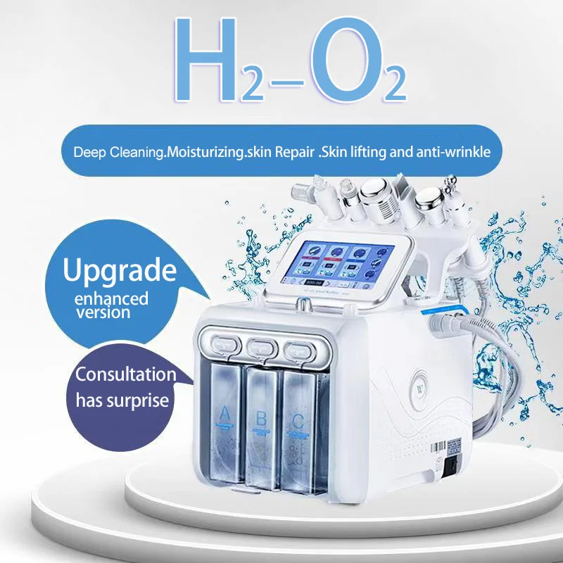 

6 in1 Water Oxygen Dermabrasion Jet Peeling Acne Treatment Facial Rejuvenation Skin Moisturizing Face Care Oxygen Spraye Machine
