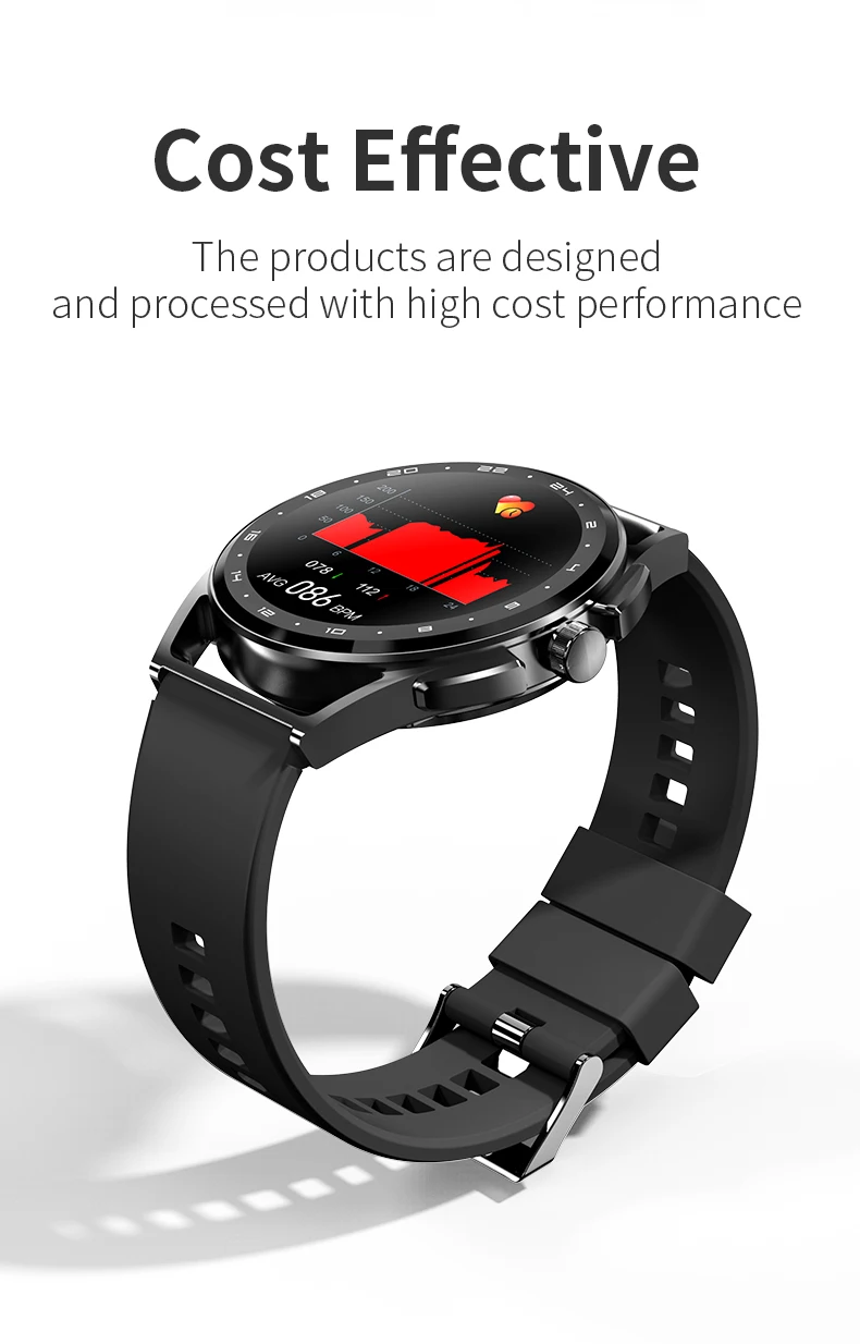 H8S Smart Watch Heart Rate Blood Pressure Health Monitoring Men Bluetooth Call Music Fitness Tracker Sport Smartwatch