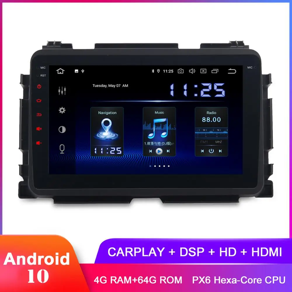 Автомобильная стереосистема с 9 &quotIPS-дисплеем Android 10 GPS для Vezel HR-V HRV 2014 2015 2016 2017