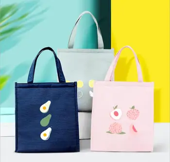 

Simple Fruits Story Insulation Lunch Bag For Women Student Kid Thermal Insulated Picnic Food Cooler Box Tote Storage Ice Bag