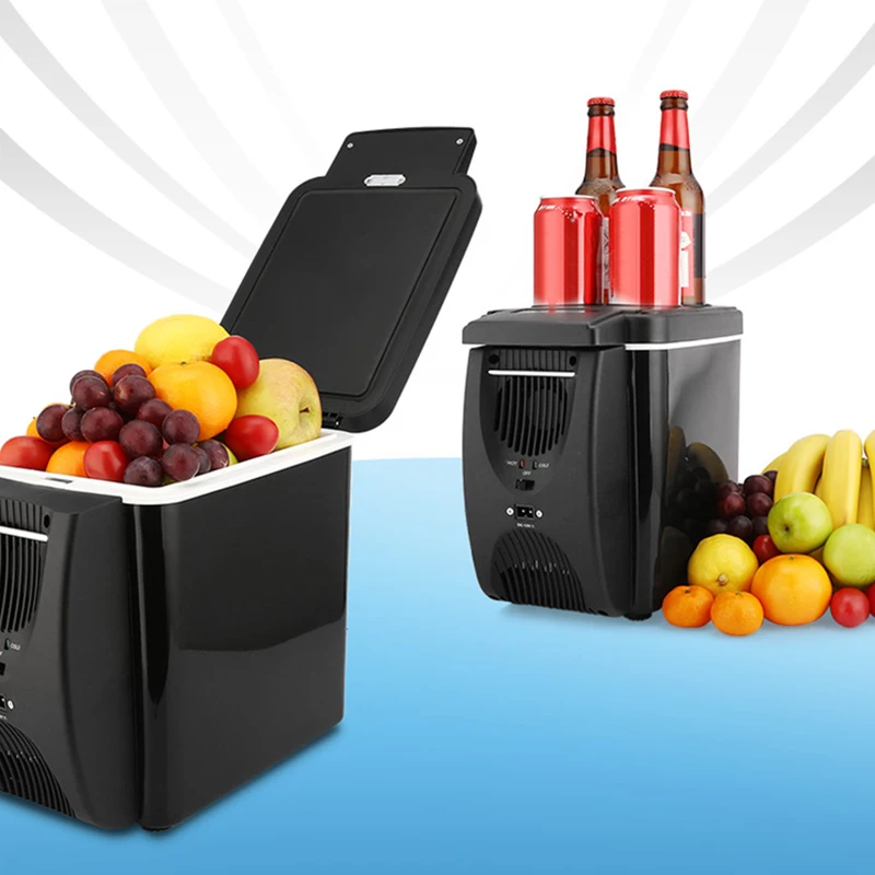 

12V 45W 6L Mini Fridge 2 In 1 Free-standing Less Noise Car Refrigerator Warmer Portable Geladeira for Cars Coche Home Camping