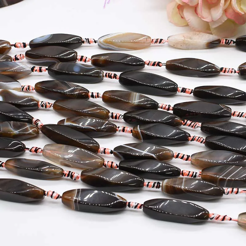 2strands/lot Smooth irregular dark coffee agate natural stone beads For DIY Necklace Bracelet Earring Pandant Jewelry Making