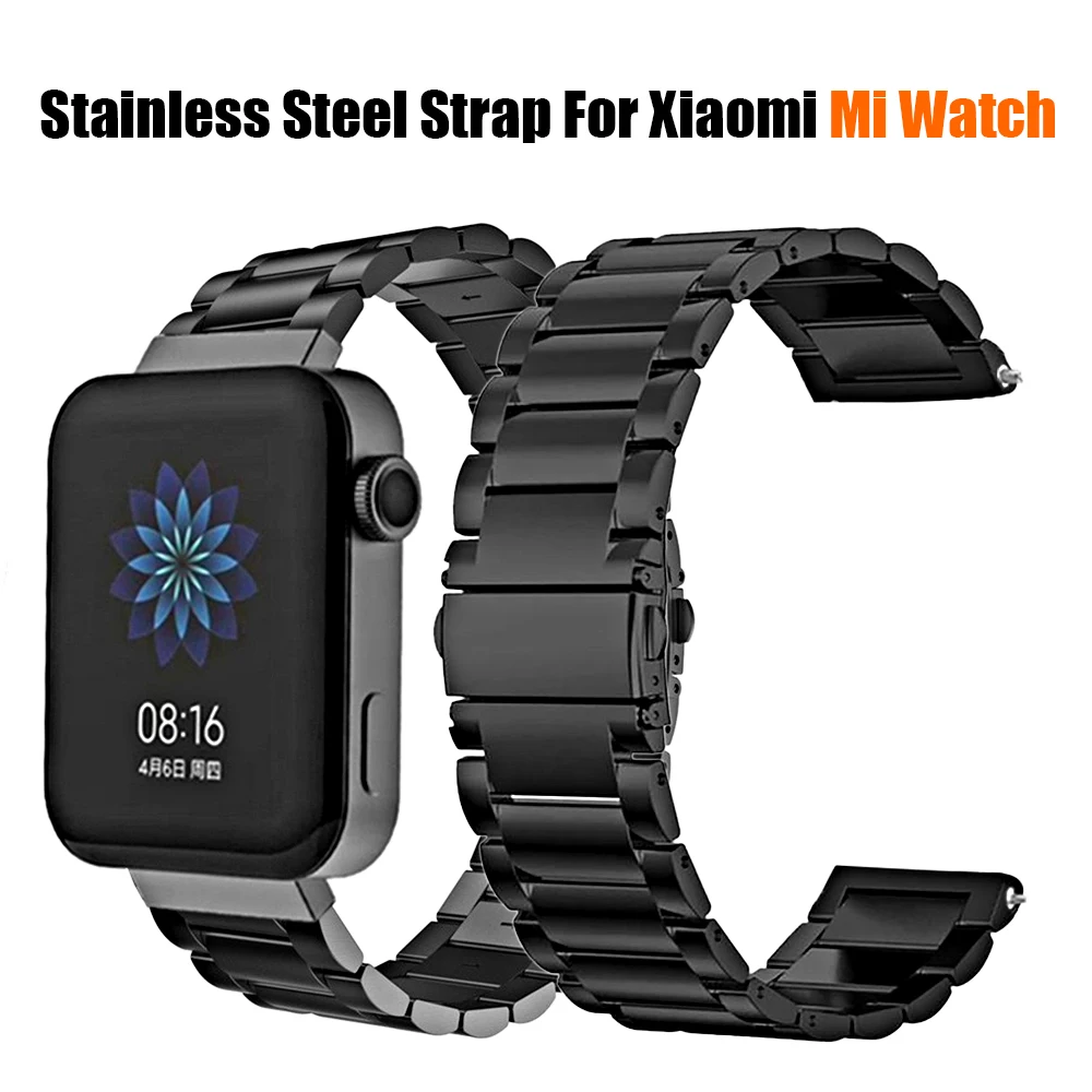 Ремешок из нержавеющей стали для Xiaomi Mi Watch металлический браслет ремешок