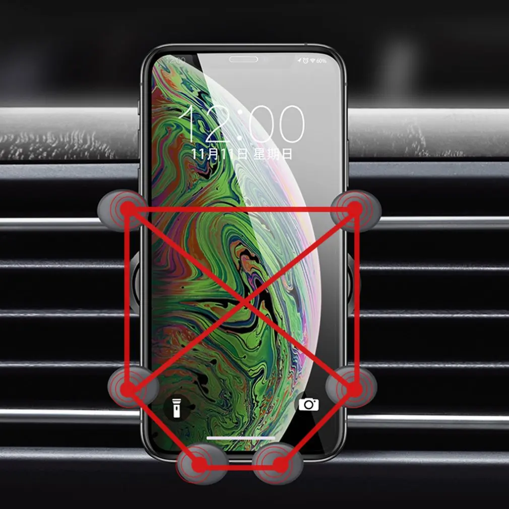 Автомобиль шесть футов один гравитационный Кронштейн Автомобильный мобильный телефон Кронштейн Автомобильный выход мобильный телефон кронштейн гравитационный держатель