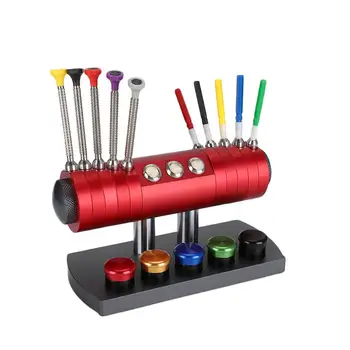 

10 Grid Professional Oil Pen Screwdriver Storage Rack Set Durable Watch Repairing Tool Accessory for Watchmaker Repairer