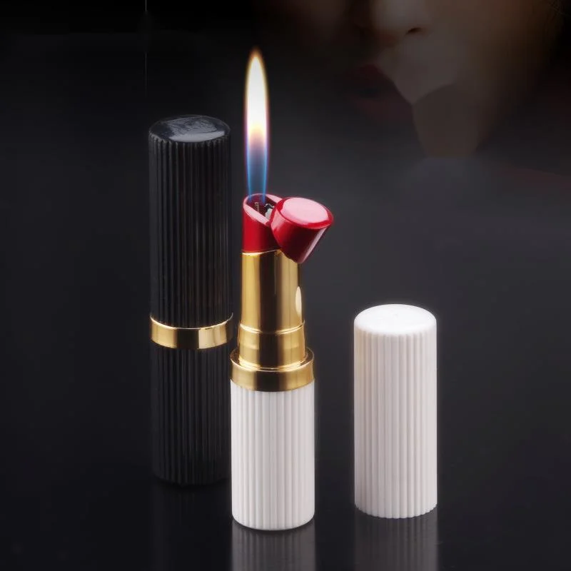 PersonalizedGirlLipstickLighterCreativeGiftInflatableOpenFlame