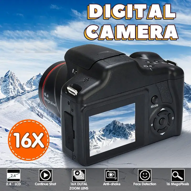 Портативная Цифровая видеокамера 720P 16X ZOOM DV Flash Lamp рекордер свадебная запись