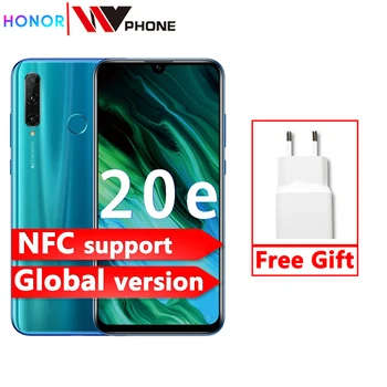 

Global Version Honor 20e 20 e Smartphone Kirin 710 Octa Core 6.21'' 4GB 64GB triple Camera Moblie Phone google Play Android