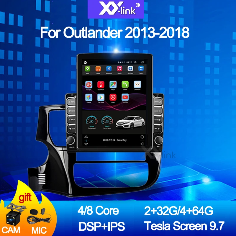 Мультимедийная магнитола для Mitsubishi Outlander мультимедийная стерео-система на Android 9 7