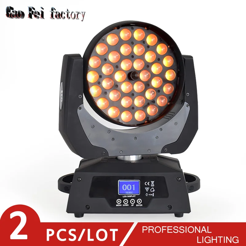 

RGBW 36x12w Moving Head Light 4 in 1 DMX Zoom Moving Head Stage Light for Wedding Christmas Birthday DJ Disco KTV Bar
