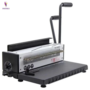 

34 Holes Manual Wire binding machine Metal Spiral Wire Spool Binding Machine A4 Binder Puncher machine
