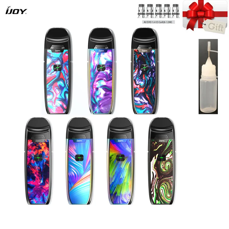 Оригинал IJOY AI EVO Смола Pod Vape комплект стартер 1100 мАч 20 Вт с 2 8 мл картриджем система