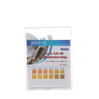 

manufacture price high quality water quality test strips ph 4.5 - 10 test paper