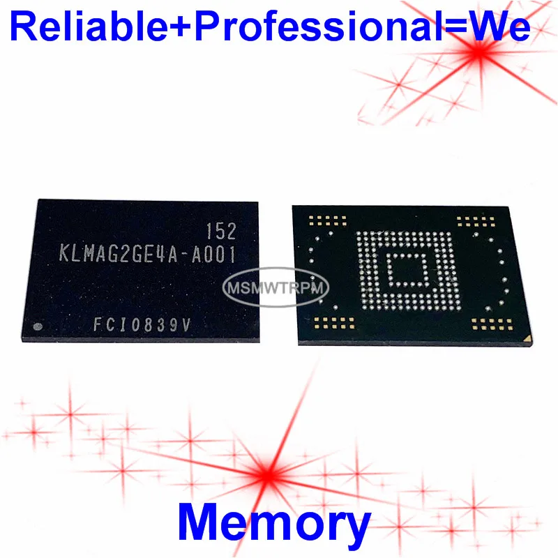KLMAG2GE4A-A001 BGA169Ball EMMC 16 GB мобильный телефон памяти новый оригинальный и подержанных ed